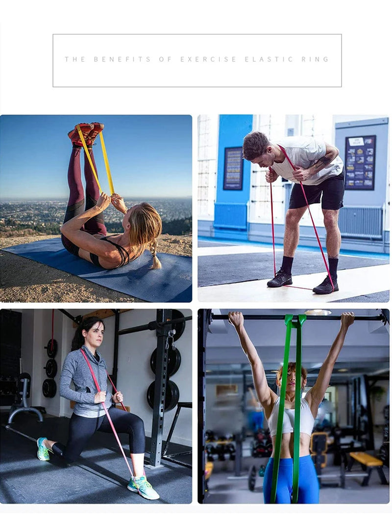 Portable Elastic Rubber Bands for Sports Unisex Expanders Pilates Fitness Equipment Resistance Strength Training Gym Exercises