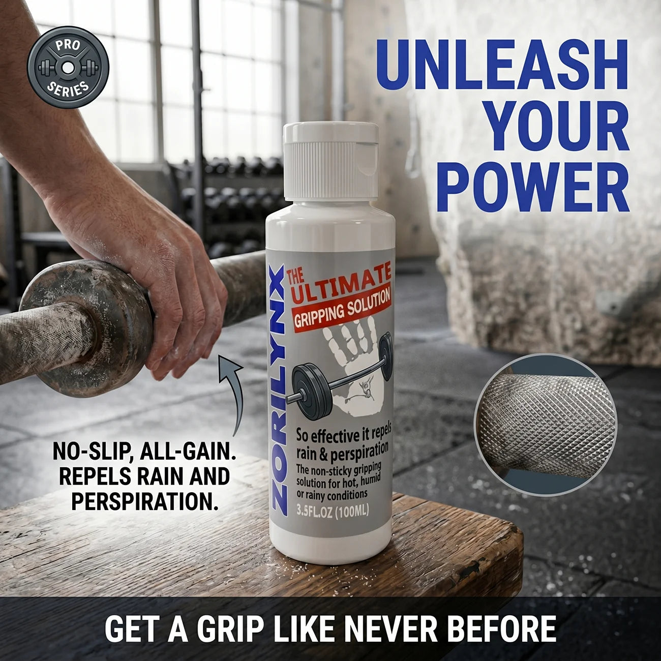 Professional Liquid Chalk: Non-Slip & Sweat-Proof Grip for Heavy Lifting, Rock Climbing, and Gym Workouts