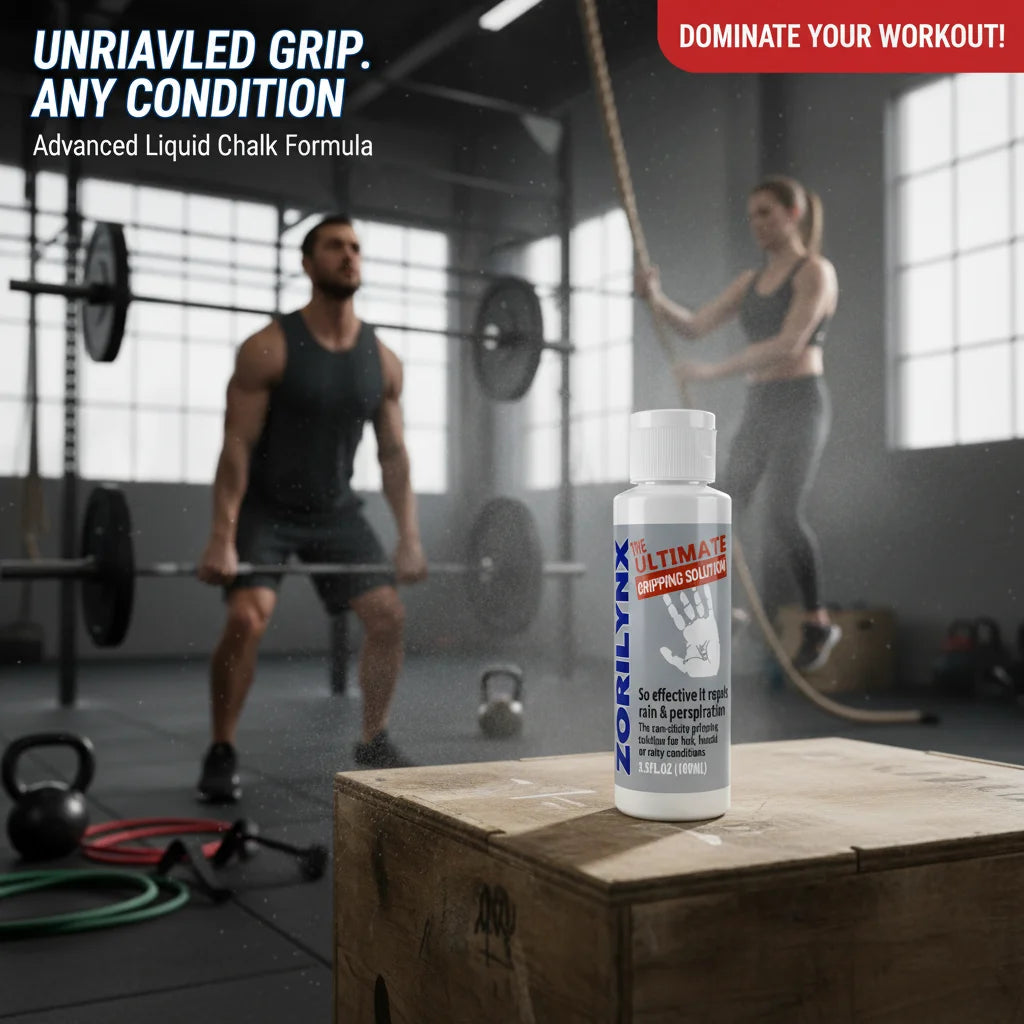 Professional Liquid Chalk: Non-Slip & Sweat-Proof Grip for Heavy Lifting, Rock Climbing, and Gym Workouts