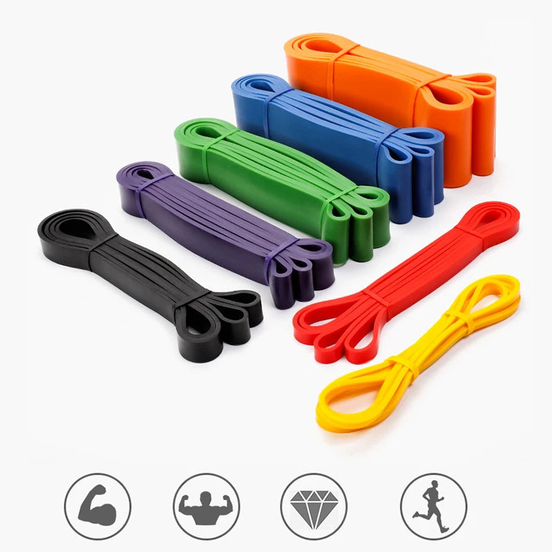 Portable Elastic Rubber Bands for Sports Unisex Expanders Pilates Fitness Equipment Resistance Strength Training Gym Exercises